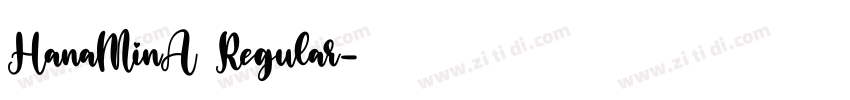 HanaMinA Regular字体转换